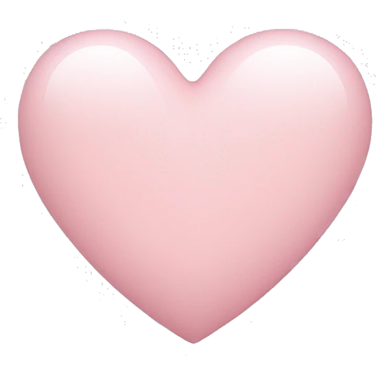 light pink heart  emoji
