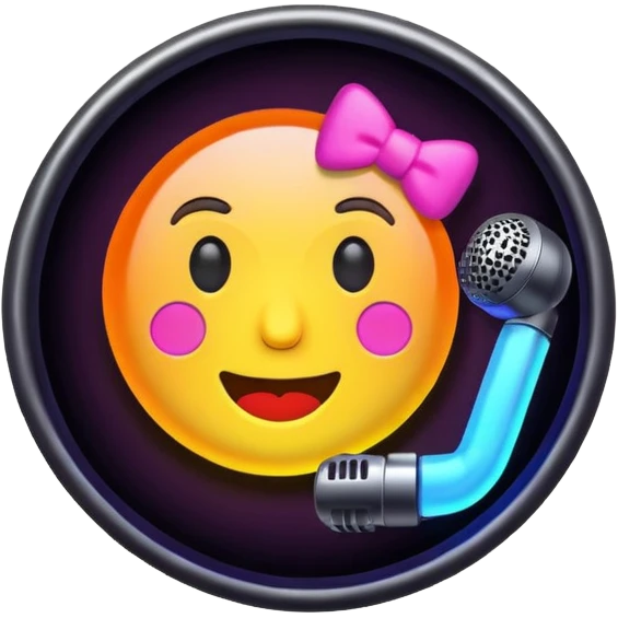 Karaoke sign emoji