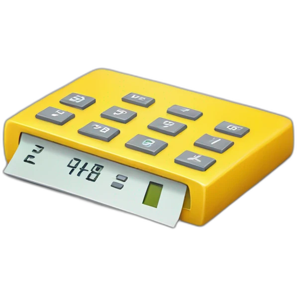 yellow calculator emoji