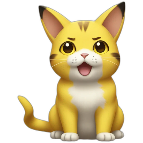 Cat pikachu  emoji