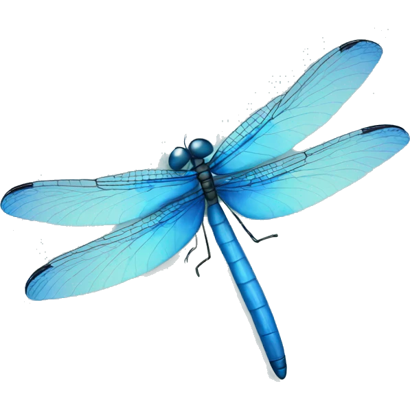 Blue dragonfly  emoji