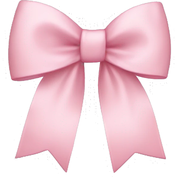 Light pink bow emoji