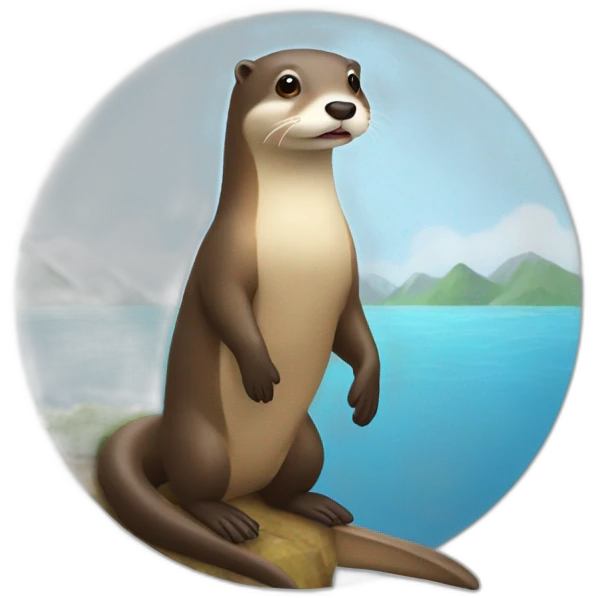 Loutre sur un cheval emoji