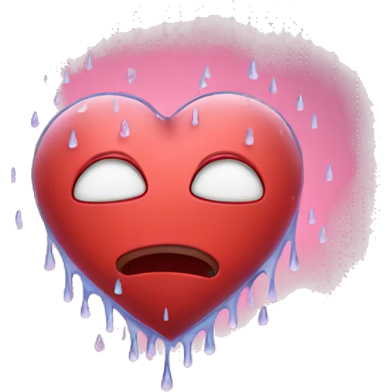 heart with rain emoji