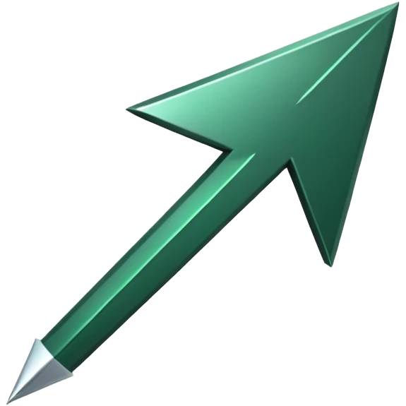 
dark green curved thick sharp arrow down emoji