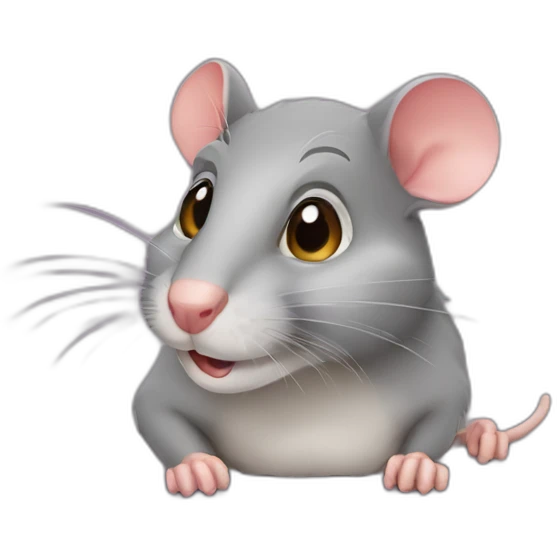 Sneaky mischievous rat emoji