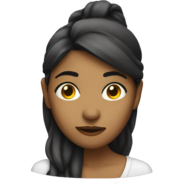 Female giving a side eye emoji