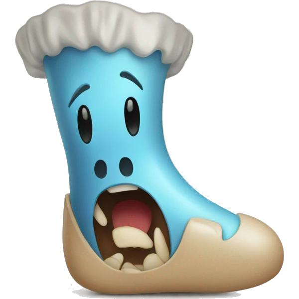 screaming foot emoji