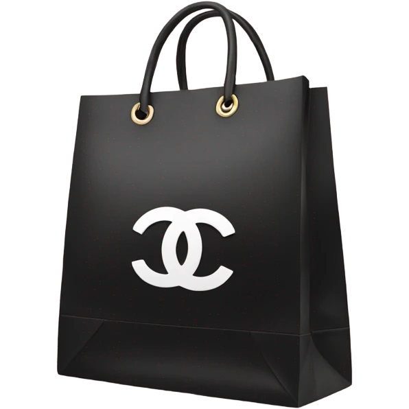 Chanel shopping bag emoji