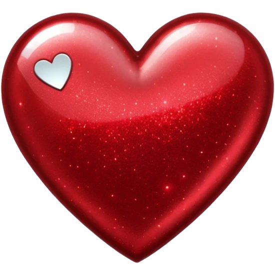 red glitter cyberpunk love emoji