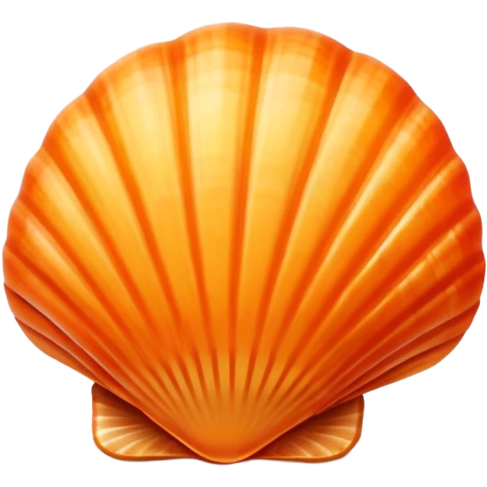 Orange seashell emoji