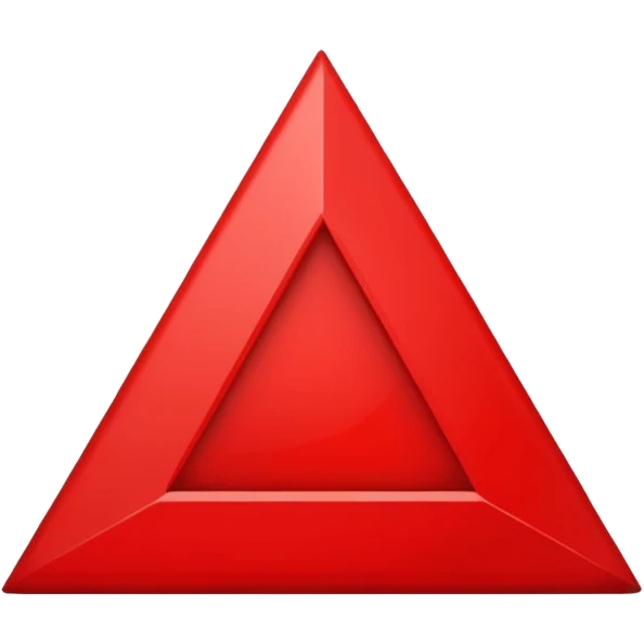 red triangle sharp corners emoji
