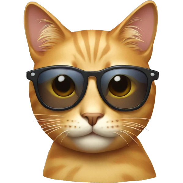 Cat with sunglasses emoji