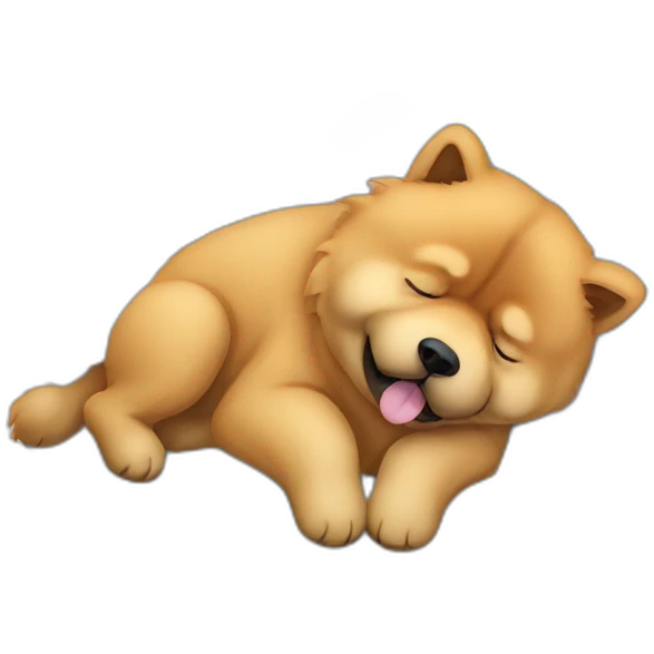 chow chow sleep emoji