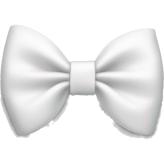 white bow emoji