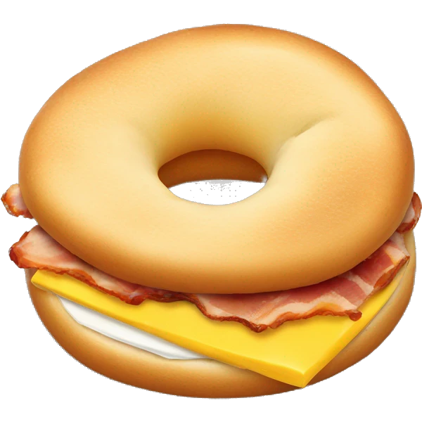 bacon egg and cheese bagel emoji