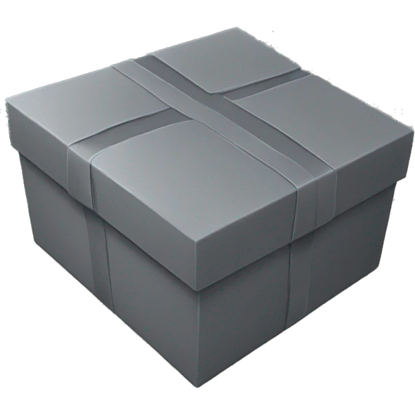 grey box like this ⬜ not 3D just like what i said emoji