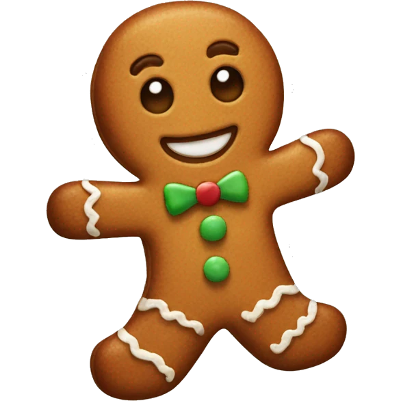 gingerbread man emoji