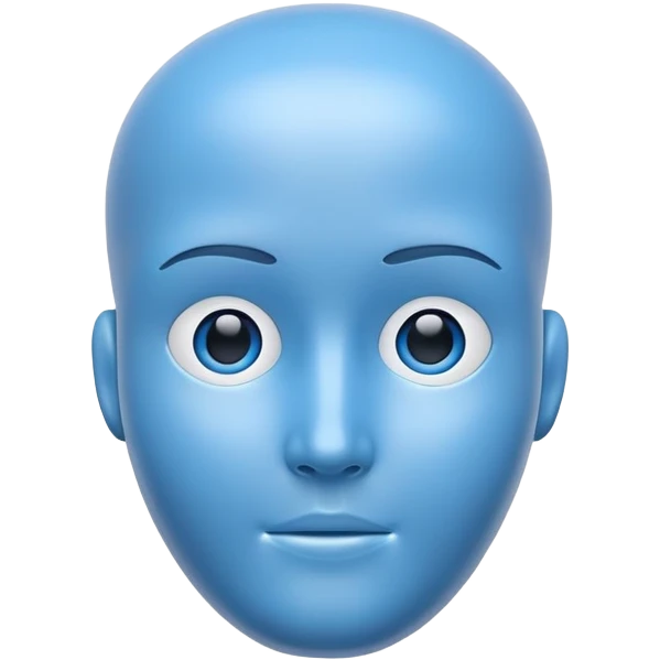 blue test dummy emoji