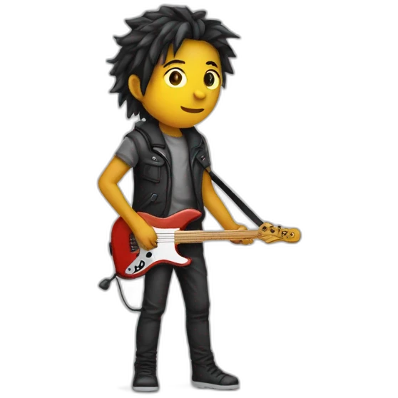 Gamer musicien sauvage futuriste emoji