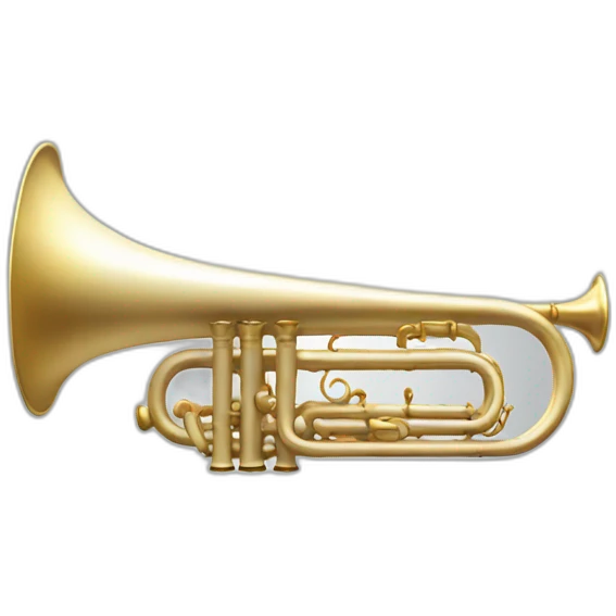 real white trumpet emoji