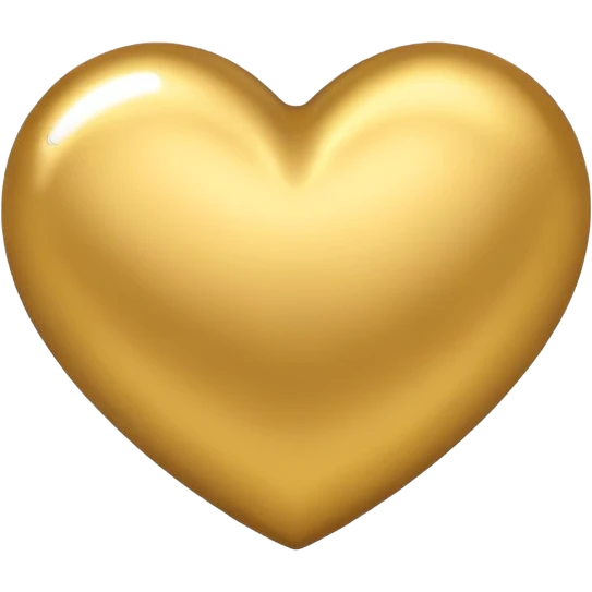 Gold colour small heart emoji emoji