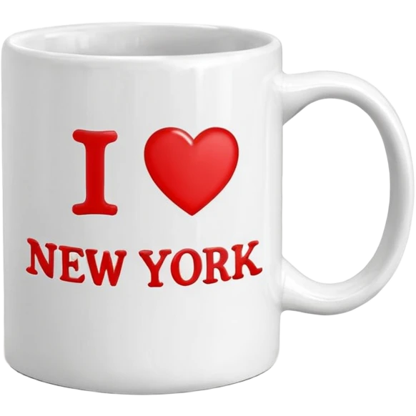 i ❤️ new york coffee mug emoji