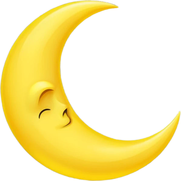 Crescent moon emoji