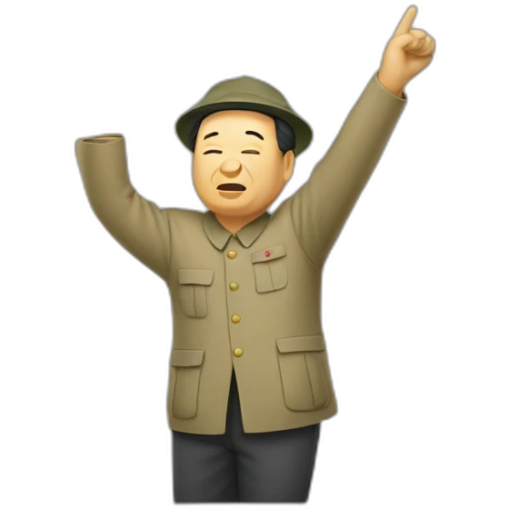 Mao Zedong dabbing emoji