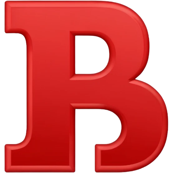 SBD white letter with red outline emoji