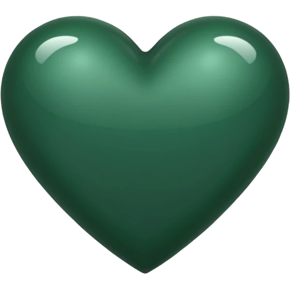 Dark green heart emoji emoji