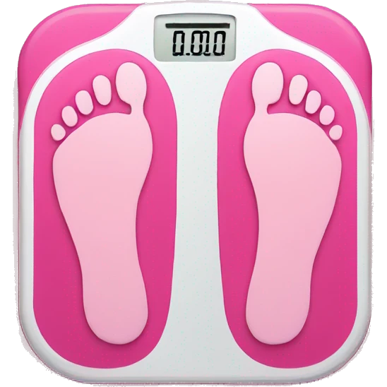 Pink body weight scale  emoji