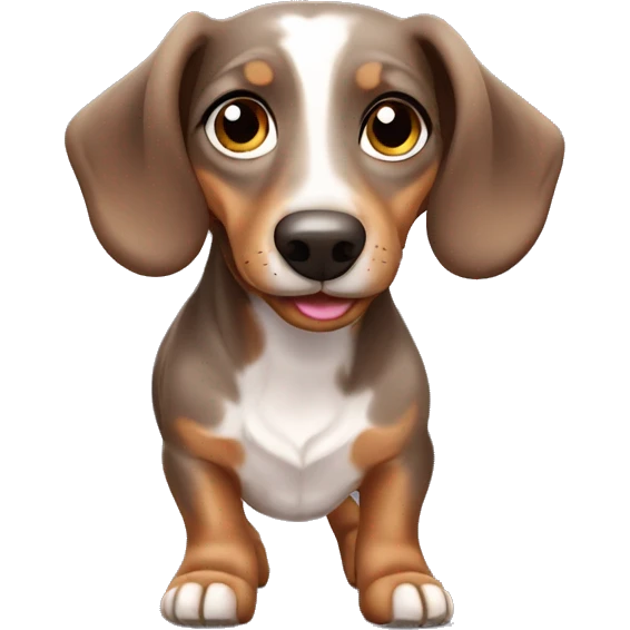 Merle little dachshund  emoji