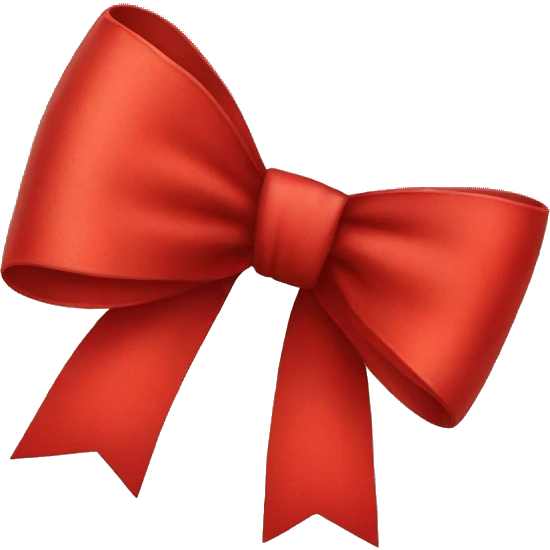 Red bow  emoji