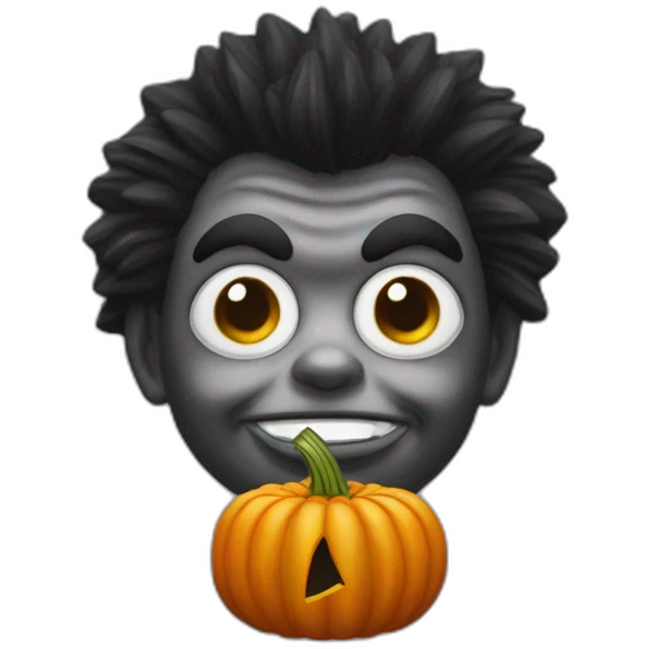 Golluwog pumpkin emoji