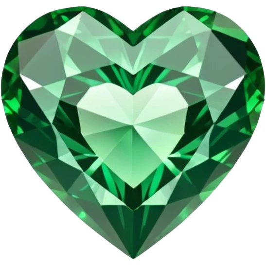 green diamond heart emoji
