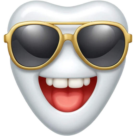 Tooth with sunglasses emoji