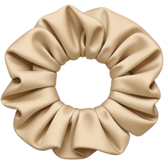 Beige scrunchie  emoji
