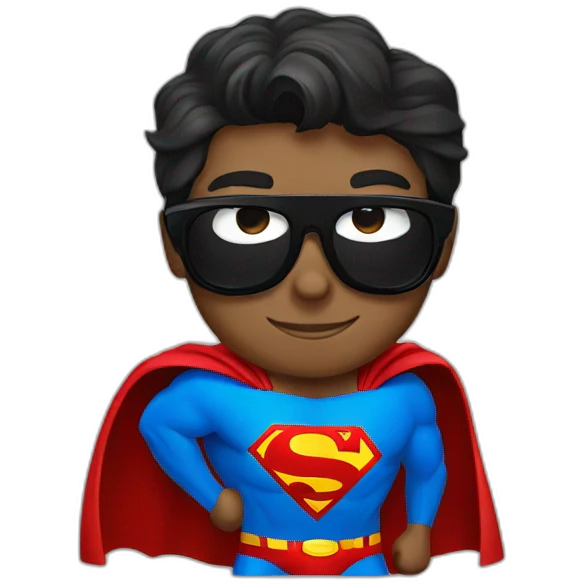 Superman with Sunglasses emoji