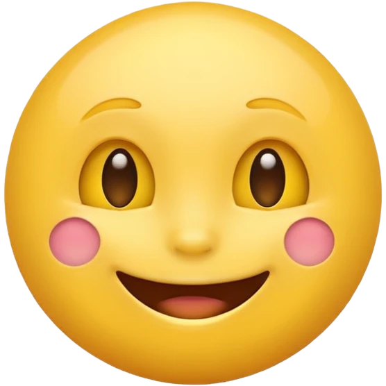 Emoji, yellow round playful smiling face emoji | AI Emoji Generator