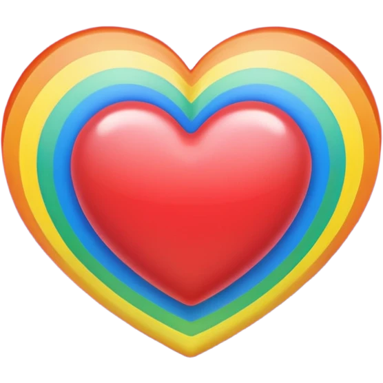 Heart rainbow  emoji
