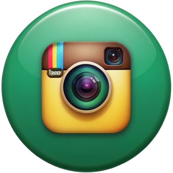 Instagram green verified logo emoji