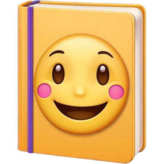 cute emoji style, book theme emoji
