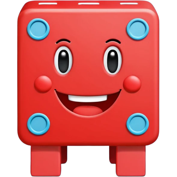 Red square shaped character with a  means it's numberblocks one emoji