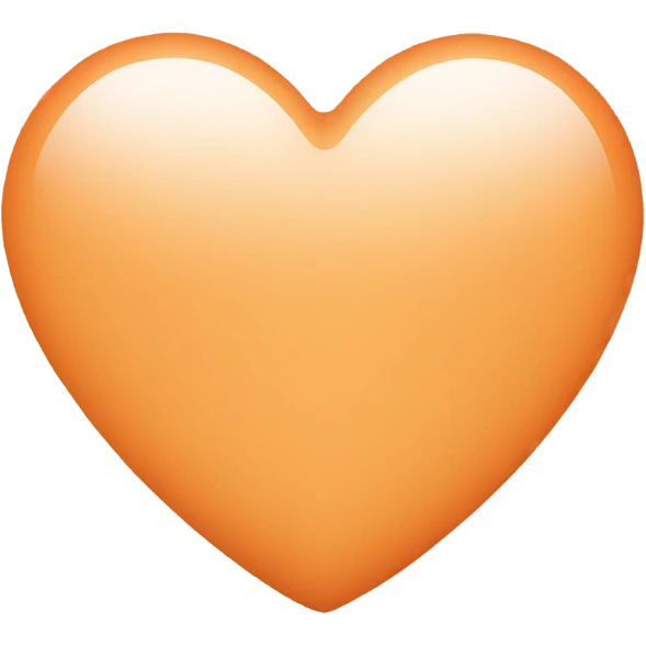 light orange heart emoji
