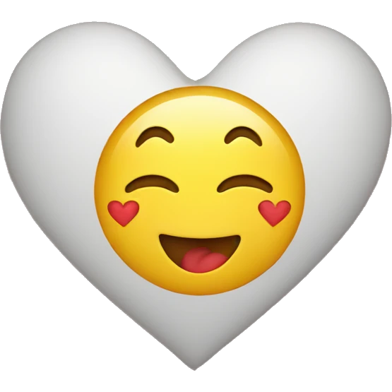 Smily emoji kissing heart emoji
