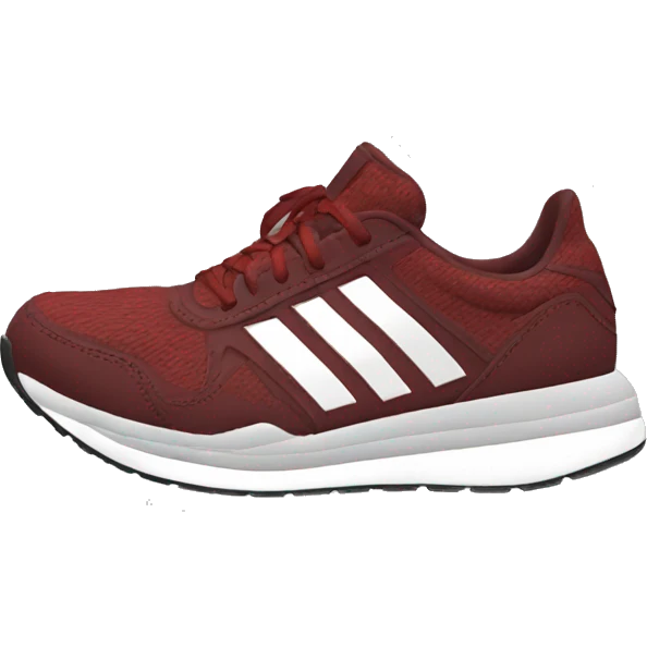 adidas dark red running shoes emoji