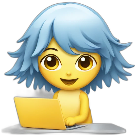 chick_on_laptop emoji