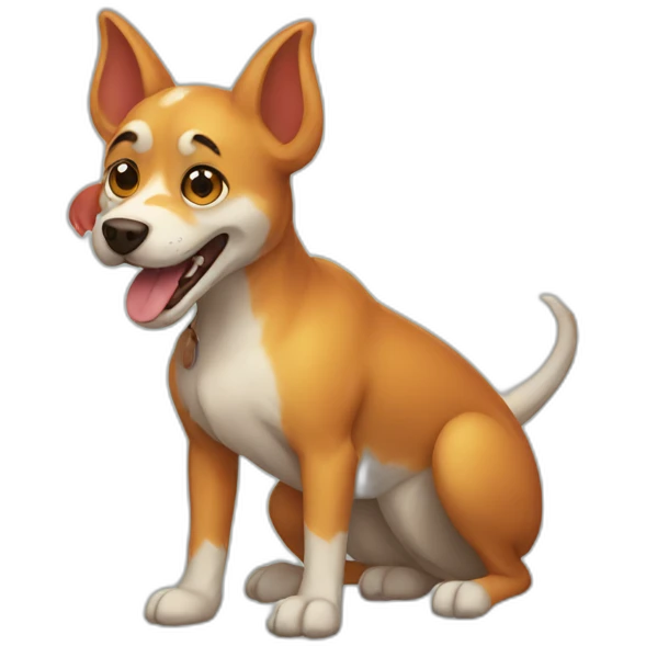 Dragón dog emoji