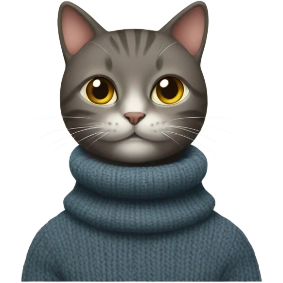 cat in turtleneck emoji